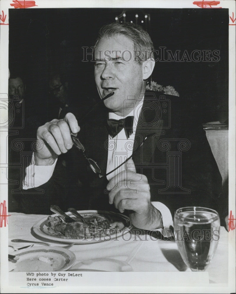 1976 Press Photo Cyrus Vance, Attorney, United States Secretary of State - Historic Images