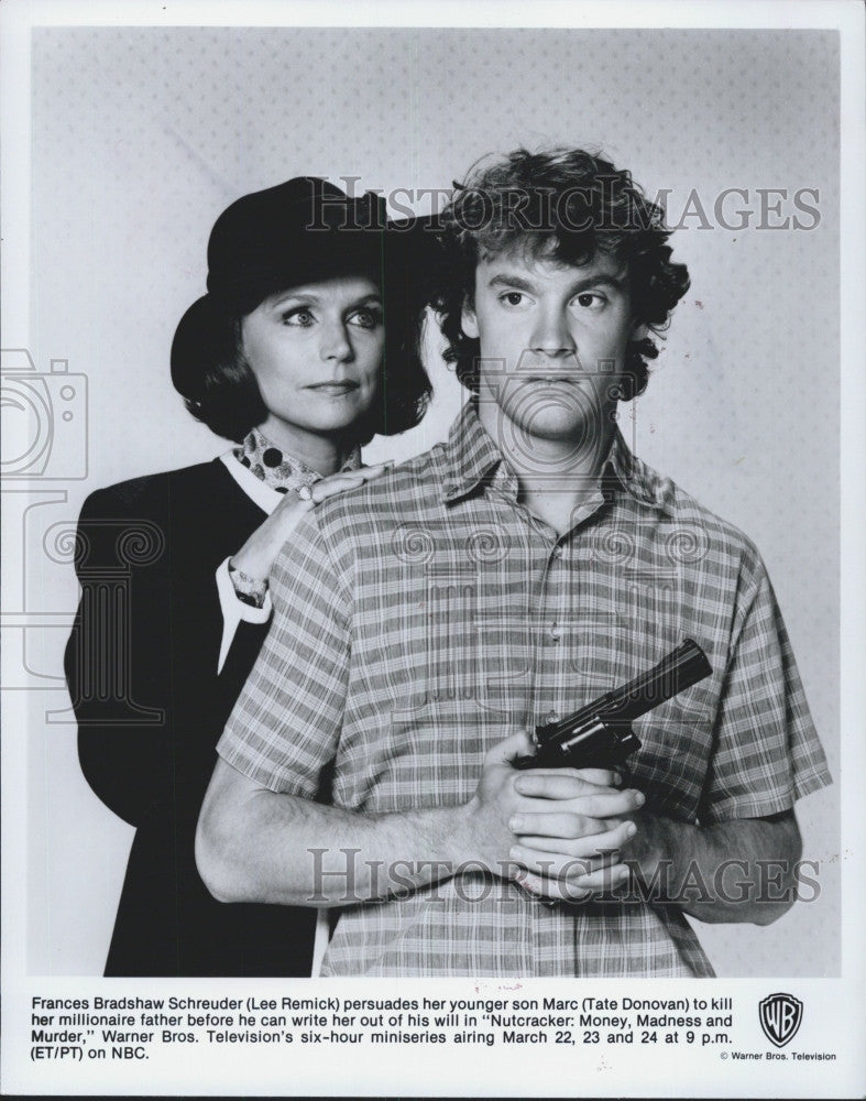 Press Photo Lee Remick and Tate Donovan in &quot;Nutcracker :Money,Madness,Murder&quot; - Historic Images