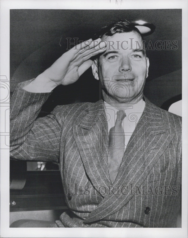 1951 Press Photo Lt Gen James A Van Fleet in Tampa Florida - Historic Images