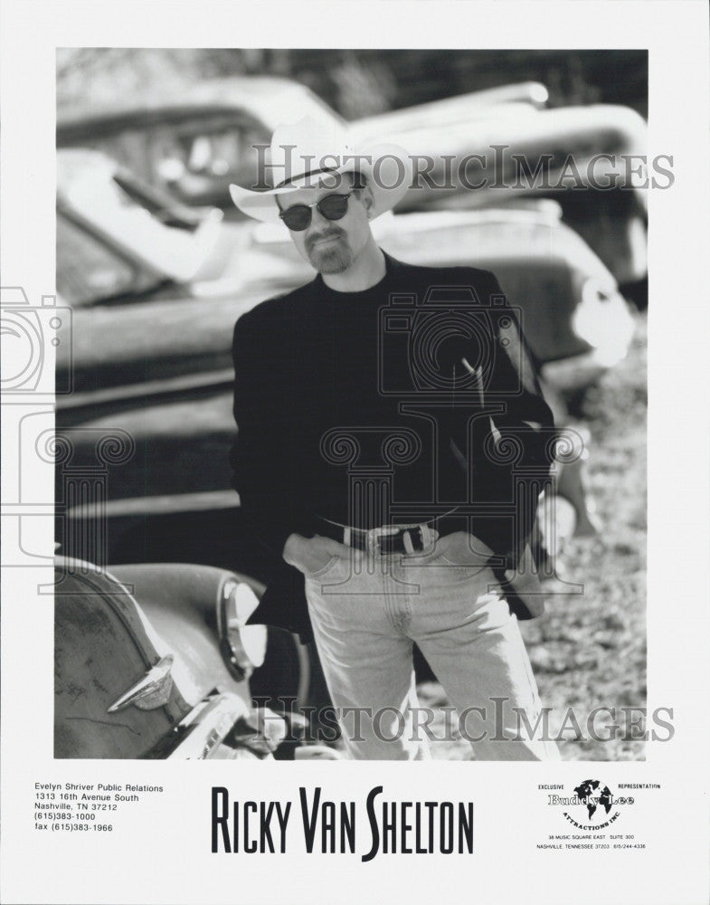 Press Photo  Musician, Ricky Van Shelton on Columbia Music - Historic Images