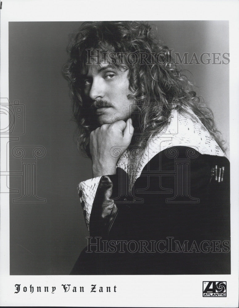 Press Photo Musician, Johnny Van Zant on Atlantic music - Historic Images