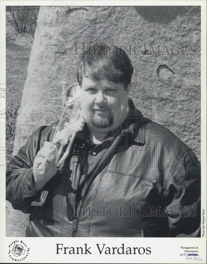 2001 Press Photo Musician Frank Vardaros - Historic Images