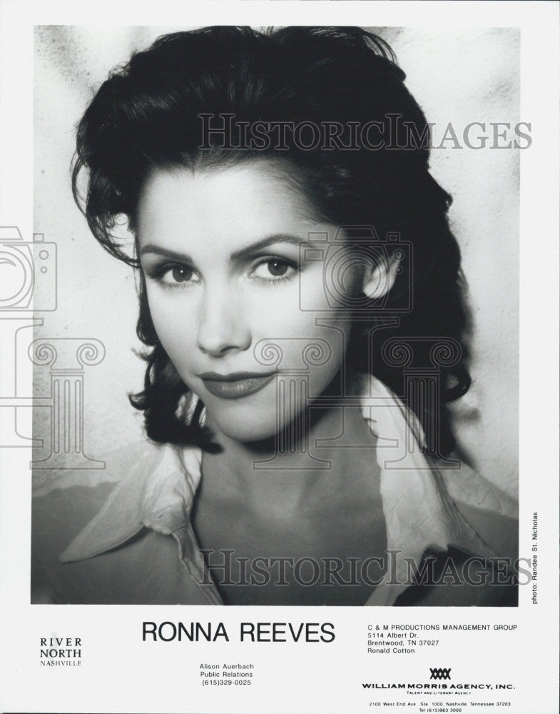 Press Photo Ronna Reeves, American female Counrty Singer. - Historic Images