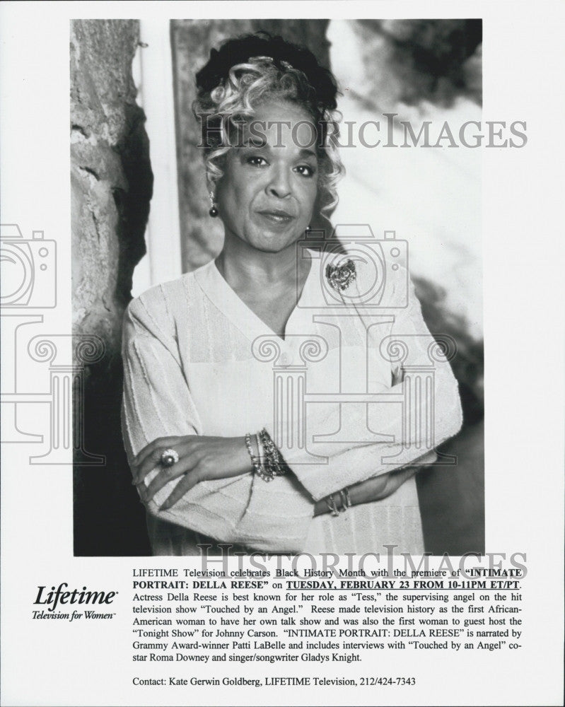 1990 Press Photo &quot;Intimate Portrait: Della Reese&quot; on Lifetime - Historic Images