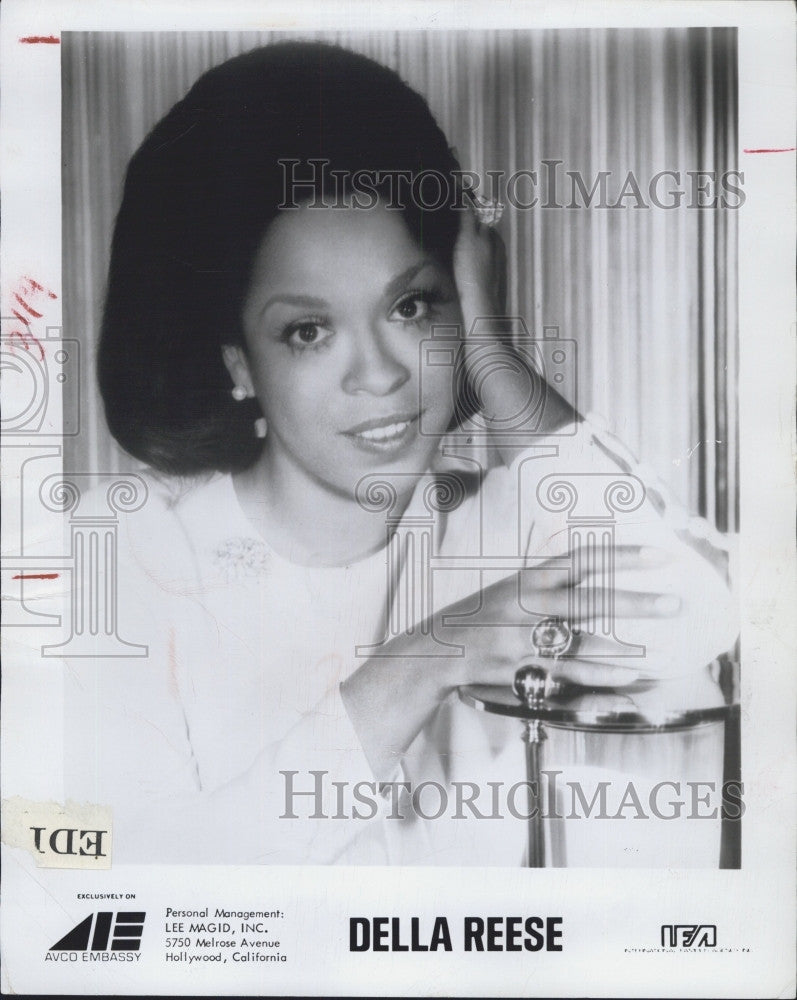 1971 Press Photo Singer, Della Reese on IEA music - Historic Images