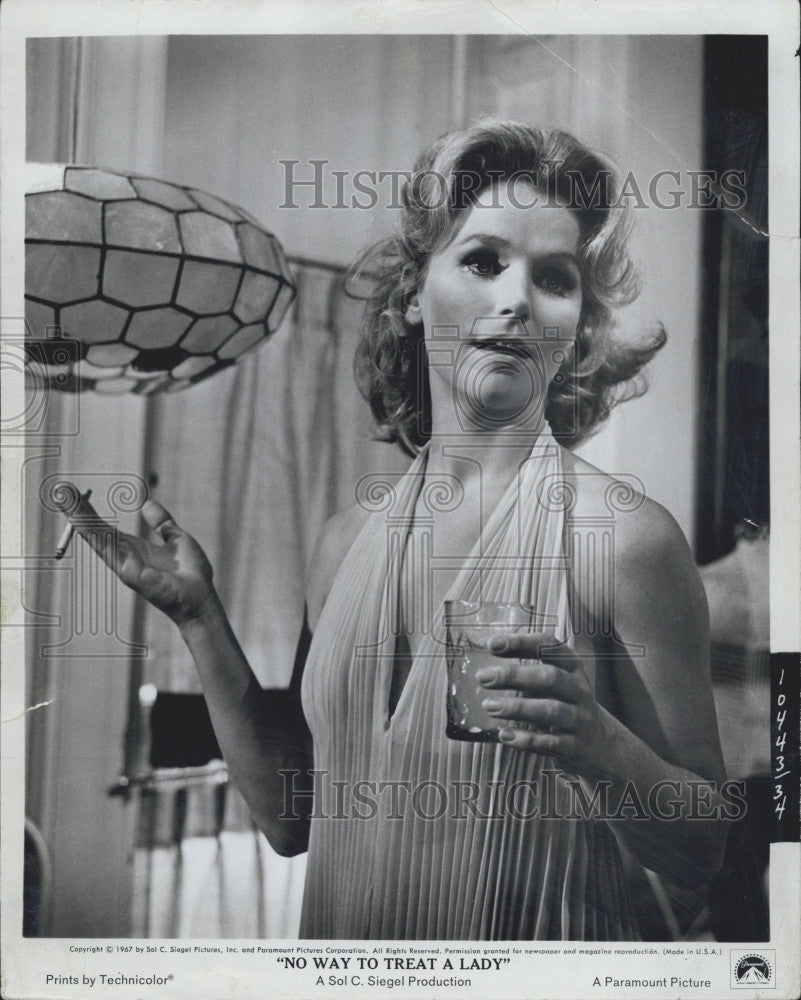 1968 Press Photo Lee Remick stars in &quot;No Way To Treat A Lady&quot; - Historic Images