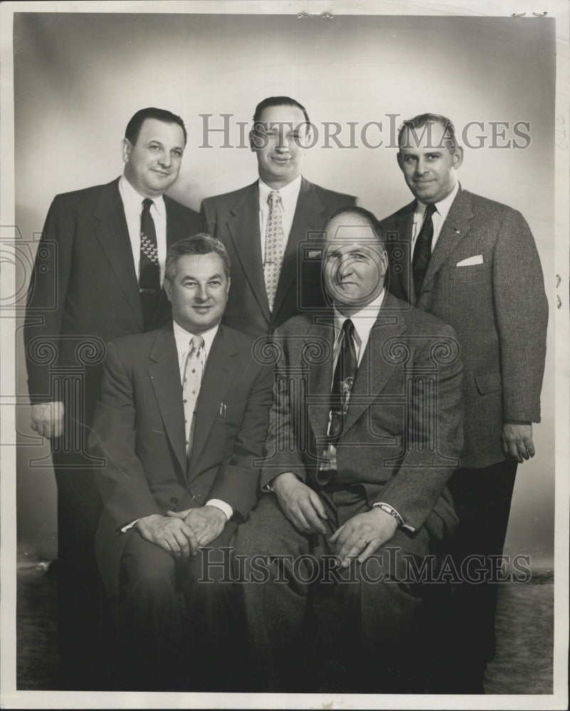 1955 Press Photo R Waldman,JG Egan,R Epstein,H Michelson,N Dame, English High - Historic Images