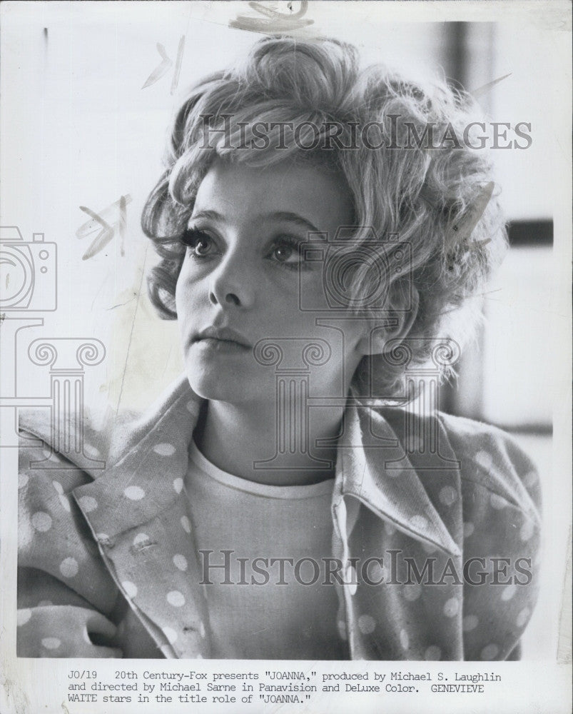 1968 Press Photo Actress Genevieve Waite Movie Joanna - Historic Images