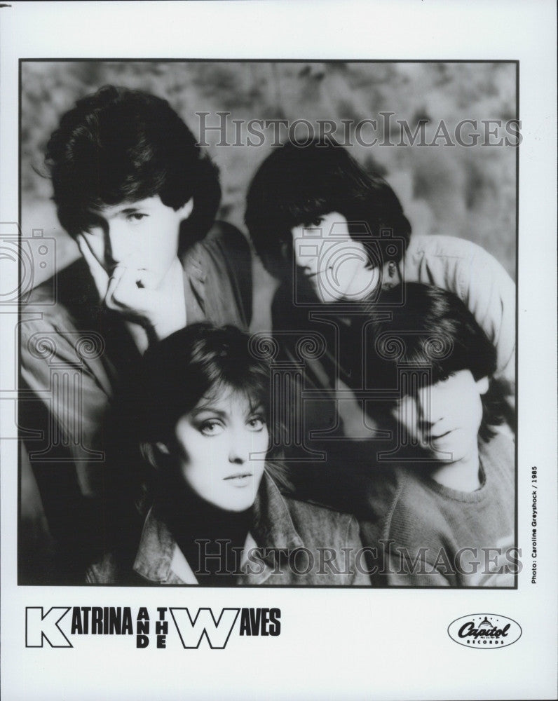 1985 Press Photo Katrina &amp; The Waves Pop Rock Band Capitol Records - Historic Images