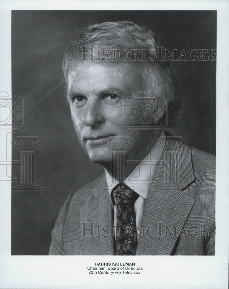 Press Photo Harris Katleman Chairman Board Directors 20th Century Fox Television - Historic Images