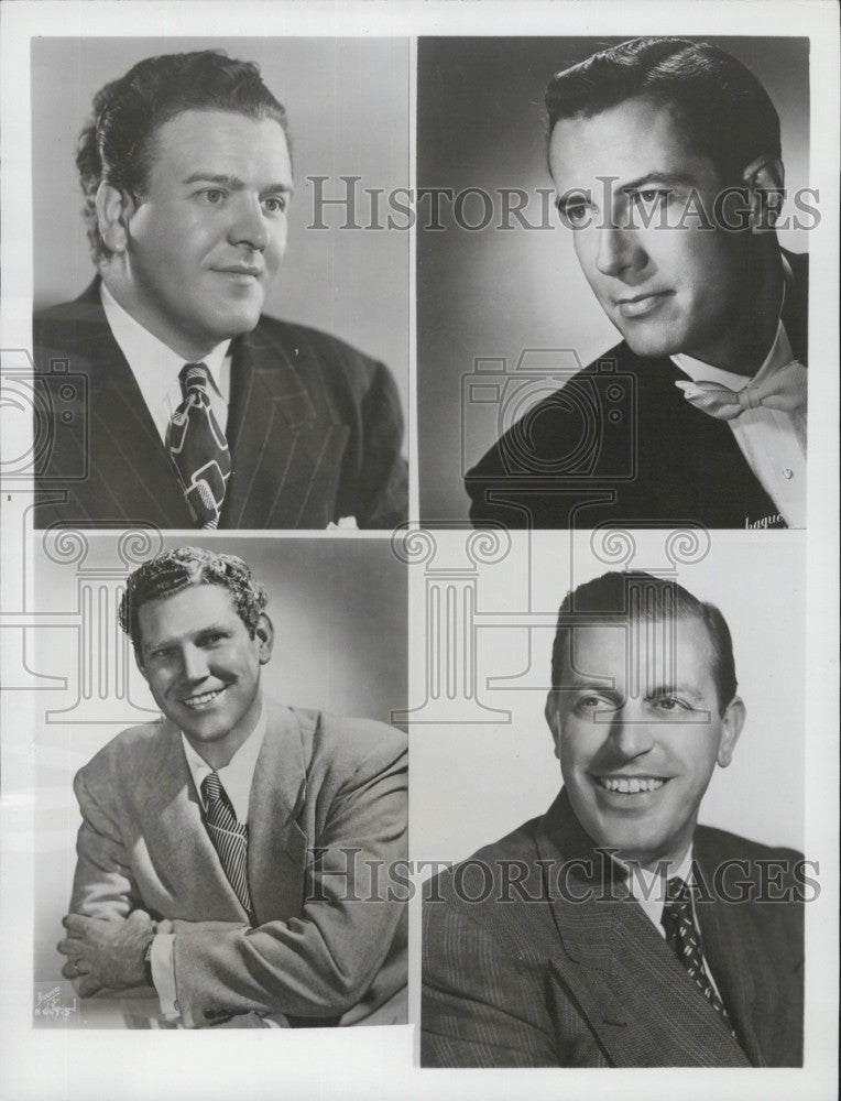 1953 Press Photo Singers Thomas Hayward, Jerome Hines, Brian Sullivan, - Historic Images