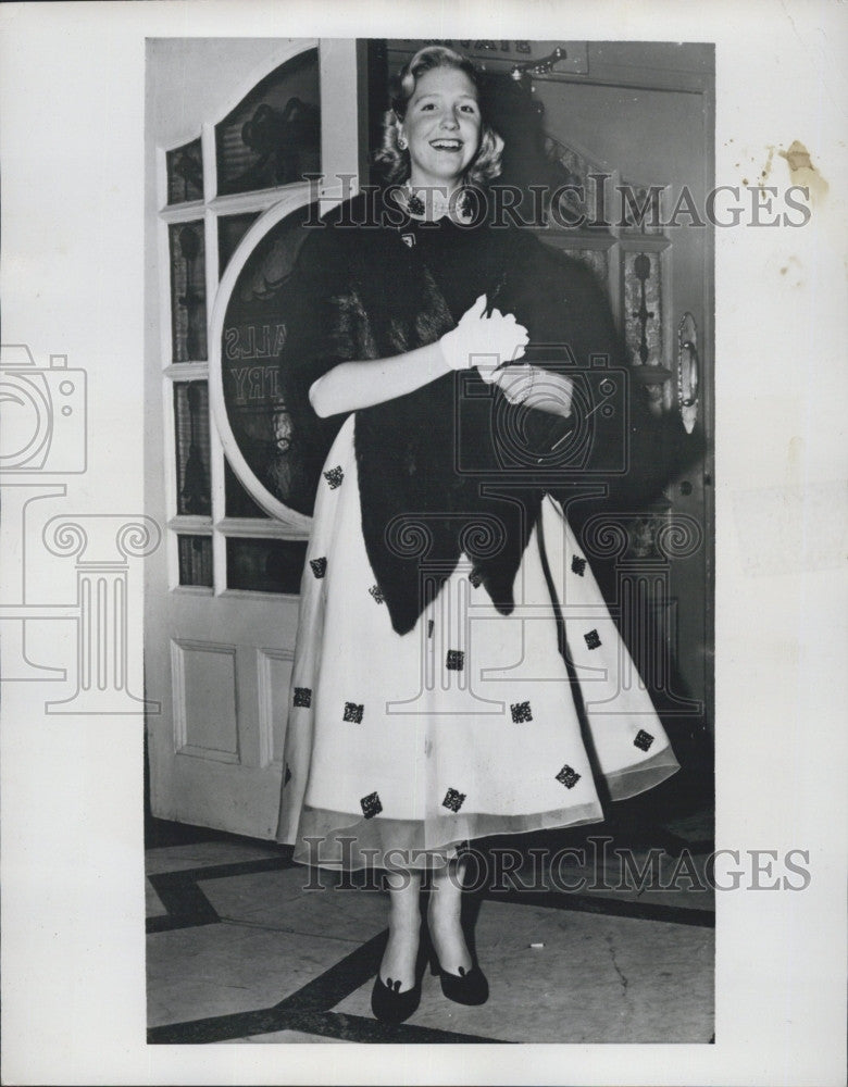 1952 Press Photo Sharman Douglas, Daughter U.S. Ambassador Lewis Douglas - Historic Images