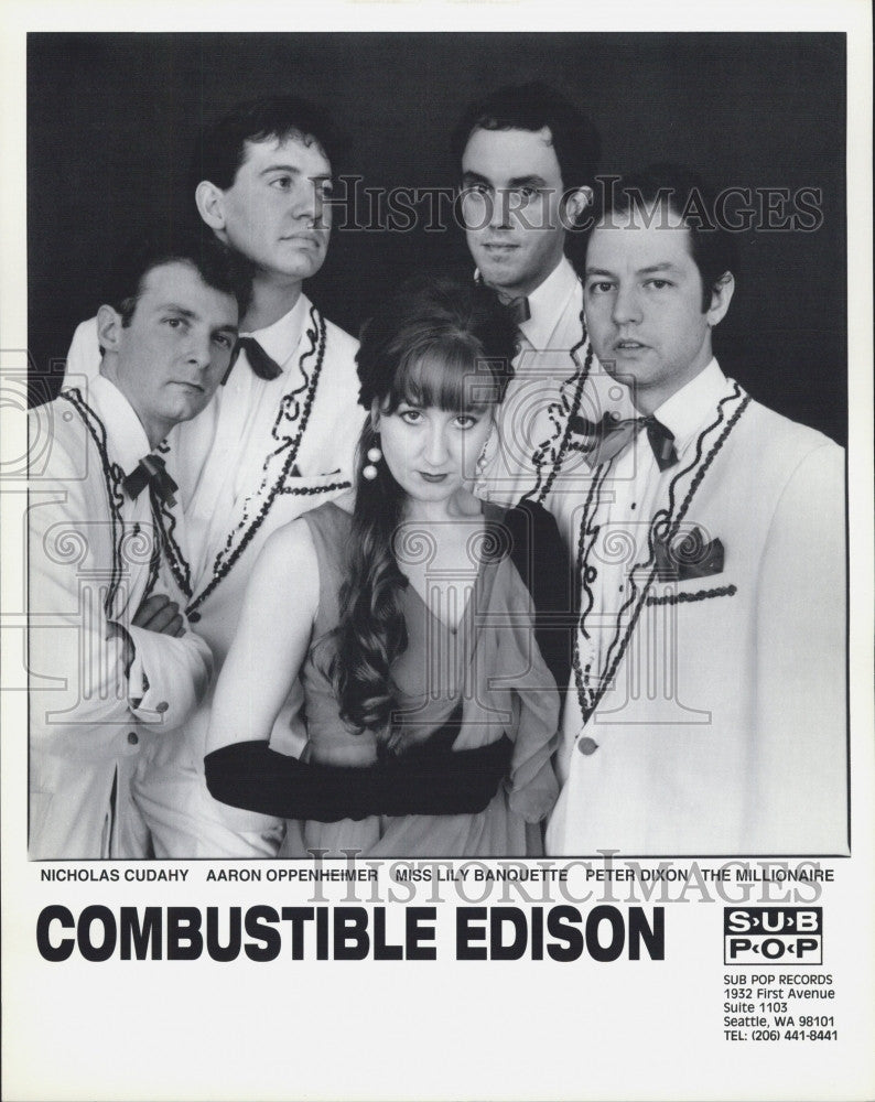 Press Photo Musical Group Combustible Edison Nicholas Cudahy Peter Dixon - Historic Images