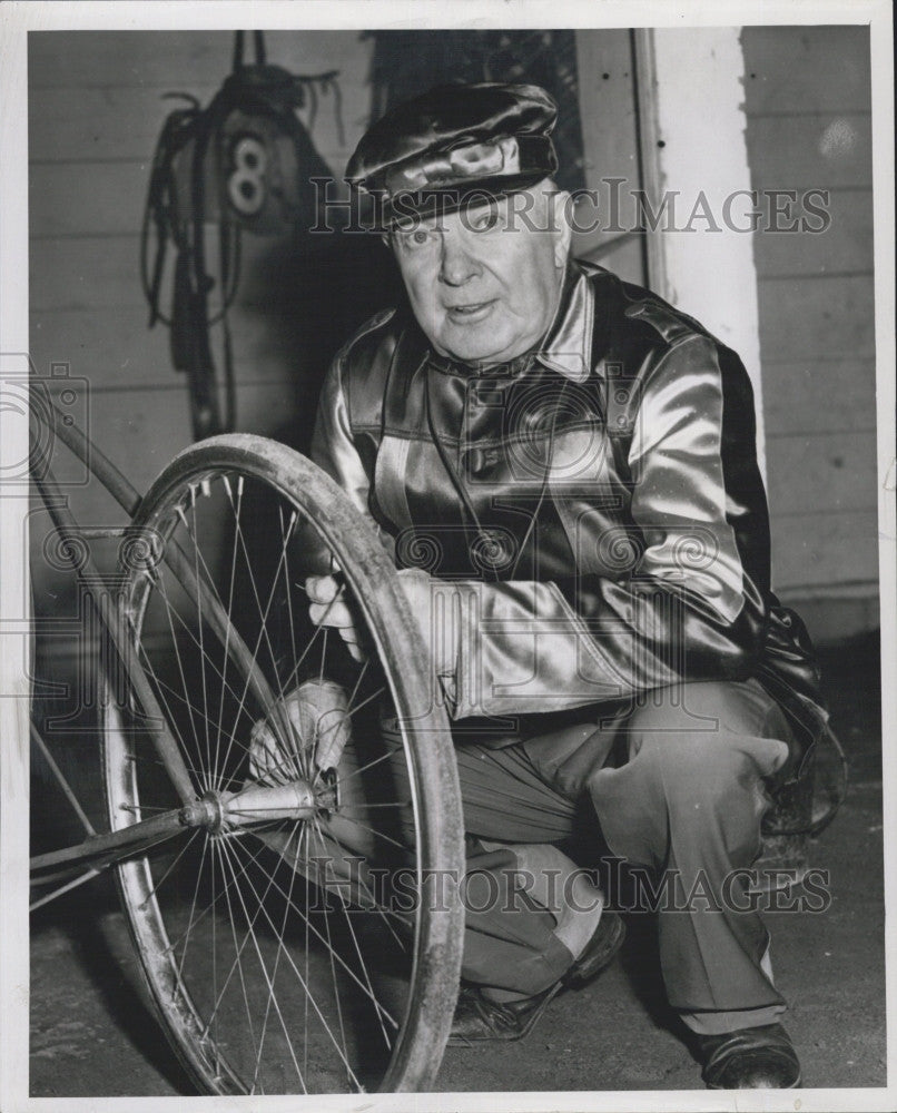 1954 Press Photo 73 Year Old Harness Racer Dan Steele - Historic Images