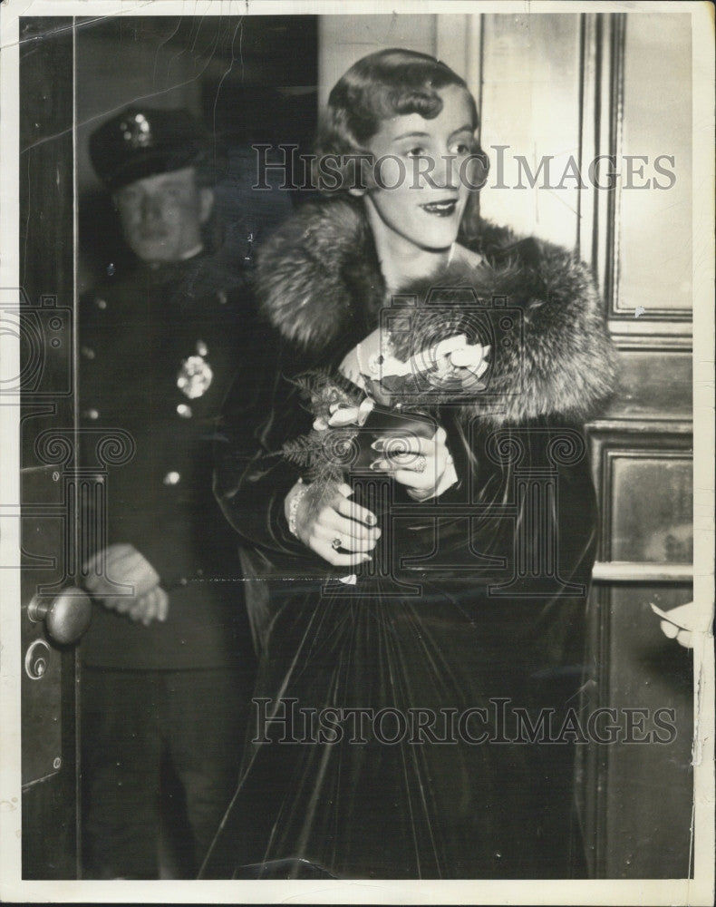 1937 Press Photo Martha Endicott, Daughter of H. Wendell Endicott - Historic Images