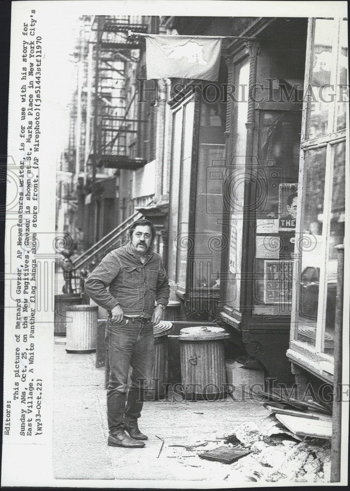 1970 Press Photo Bernard Gavzer, AP Newsfeatures Writer - Historic Images