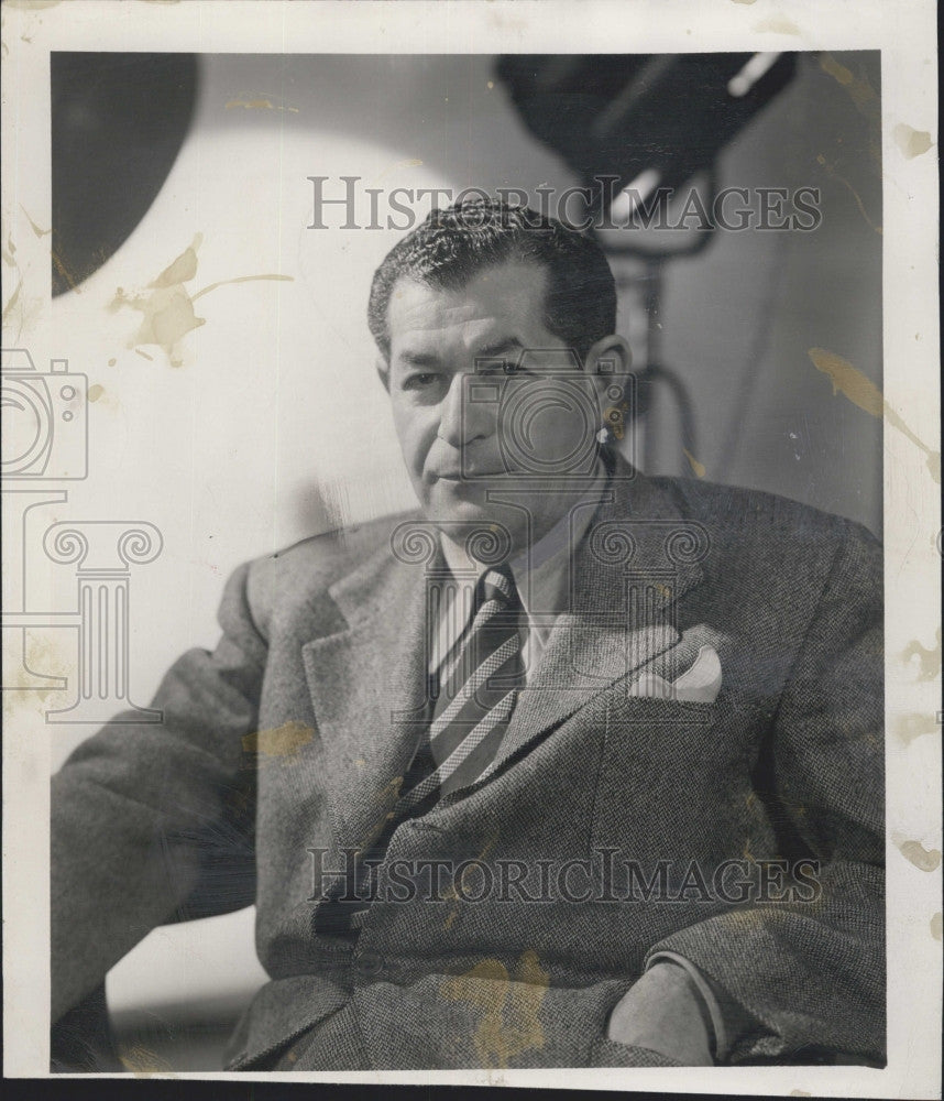 1949 Press Photo Actor, Bill Pine for a role - Historic Images