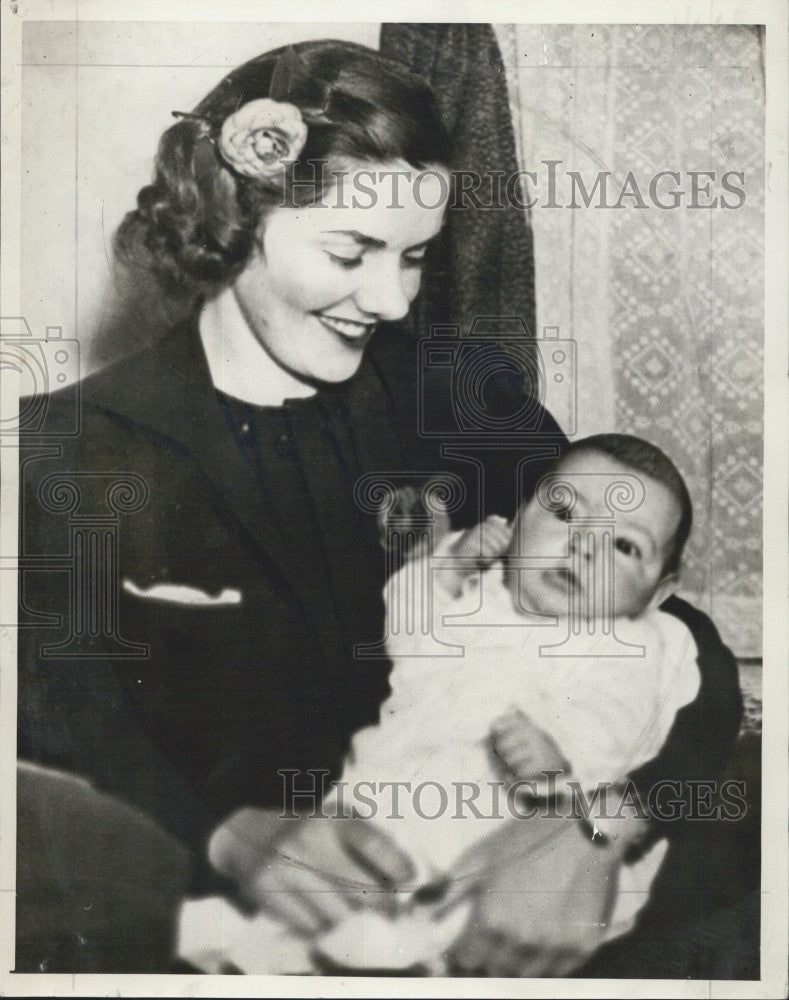1938 Press Photo Mrs Edith Longo wants child custody - Historic Images