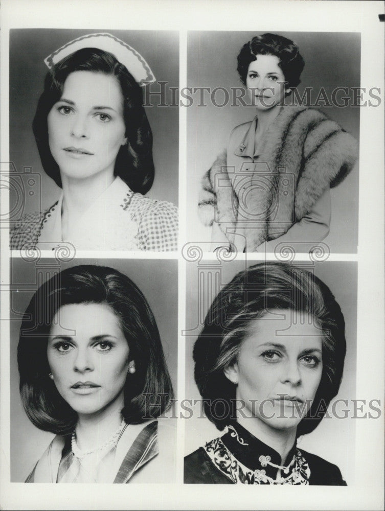 Press Photo Four Photos of Actress Lindsay Wagner in Different Roles - Historic Images