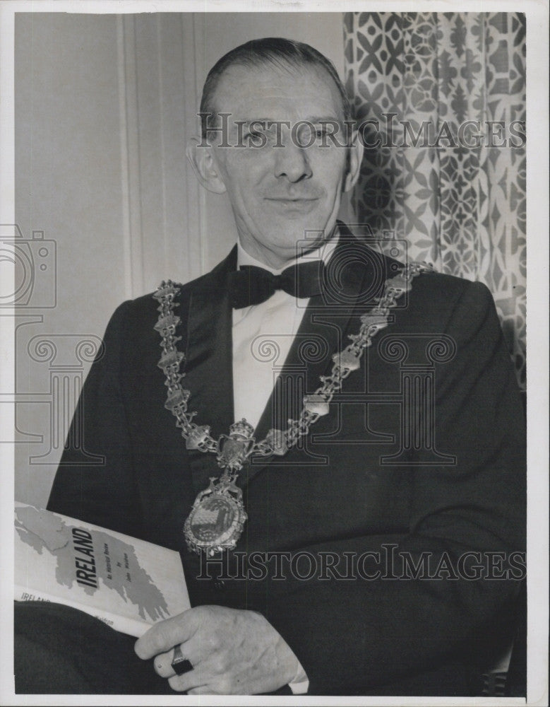 1963 Press Photo Mayor James Gannon of Sligo Ireland - Historic Images