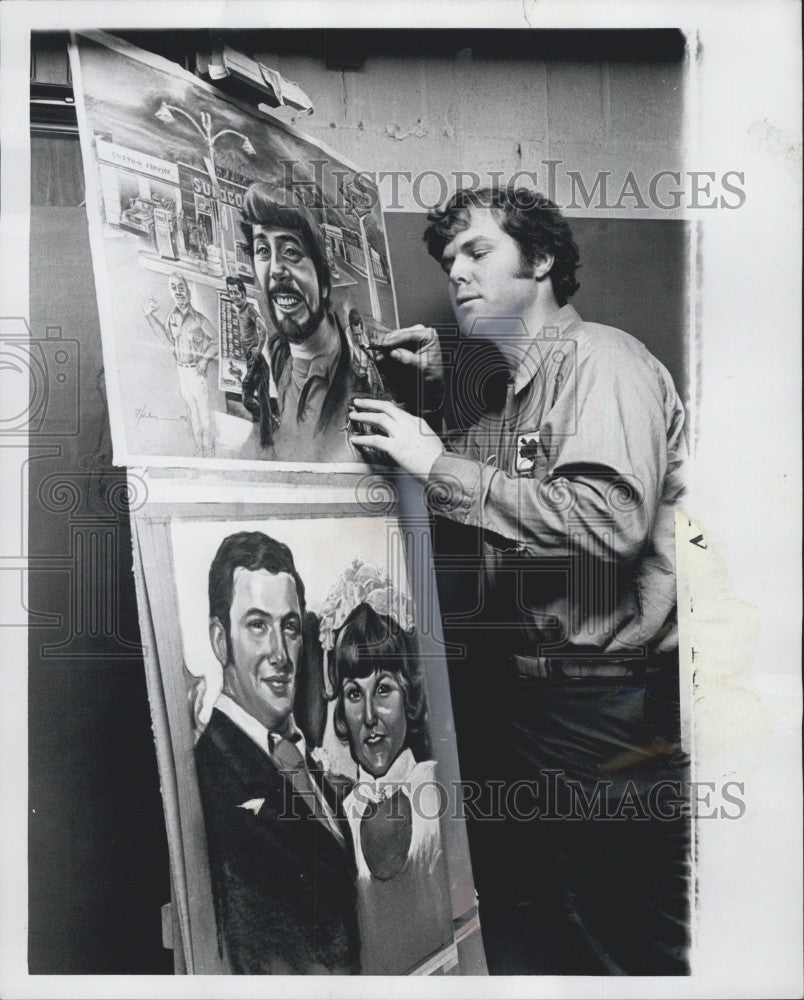 1976 Press Photo Malcolm McDonald, Artist - Historic Images