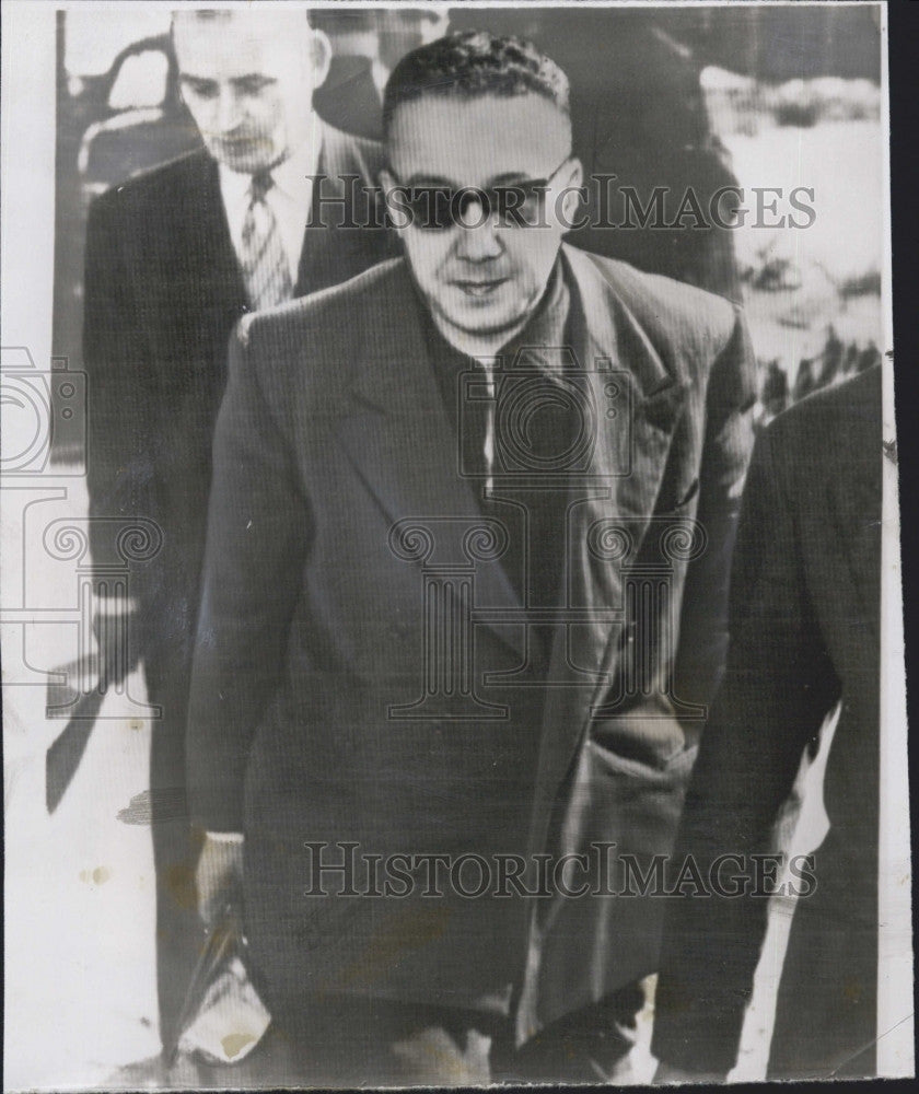 1954 Press Photo Communist Journalist Andre Baranes Arrested - Historic Images