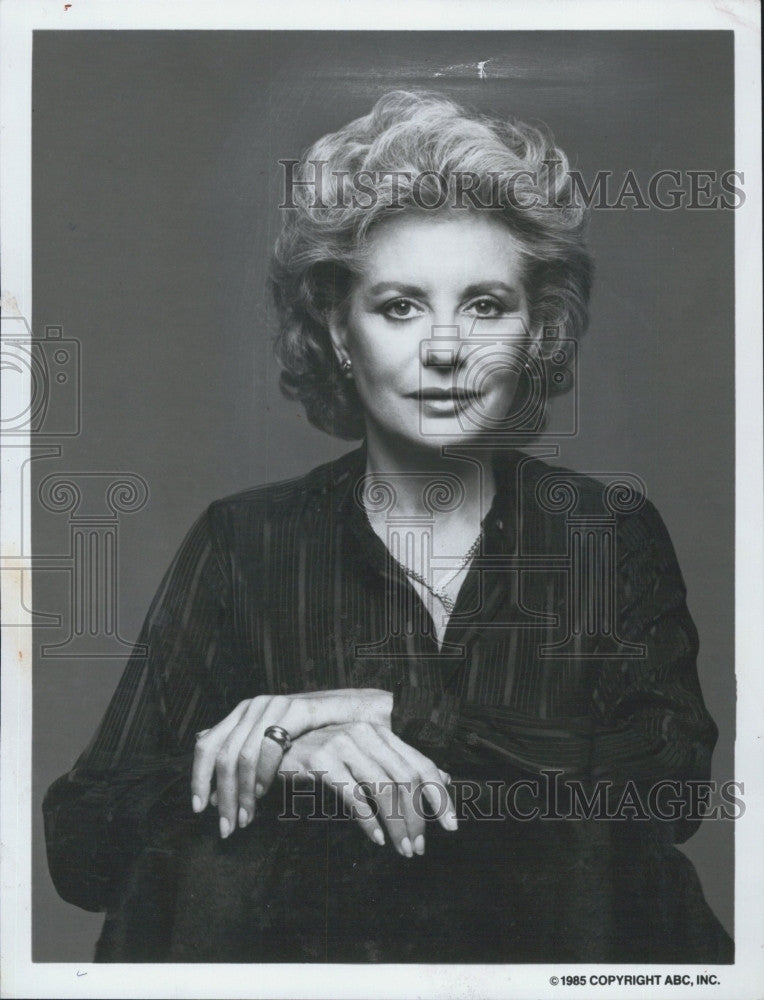 1986 Press Photo ABC News Barbara Walters - Historic Images