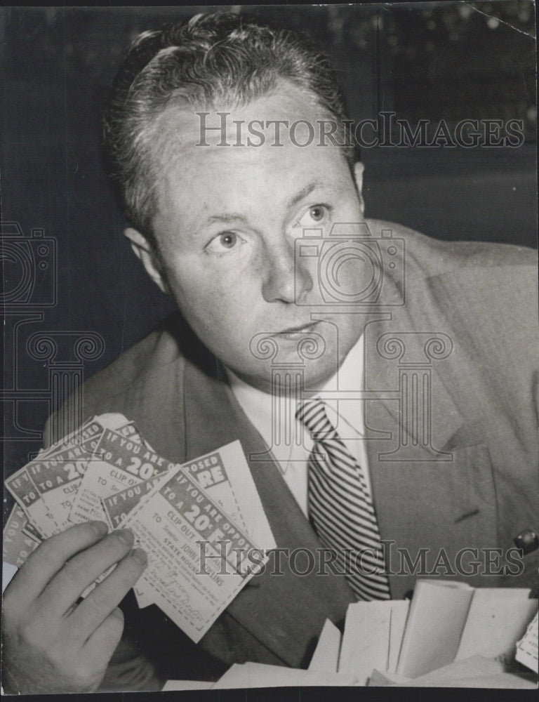 1954 Press Photo Senator John F. Collins - Historic Images