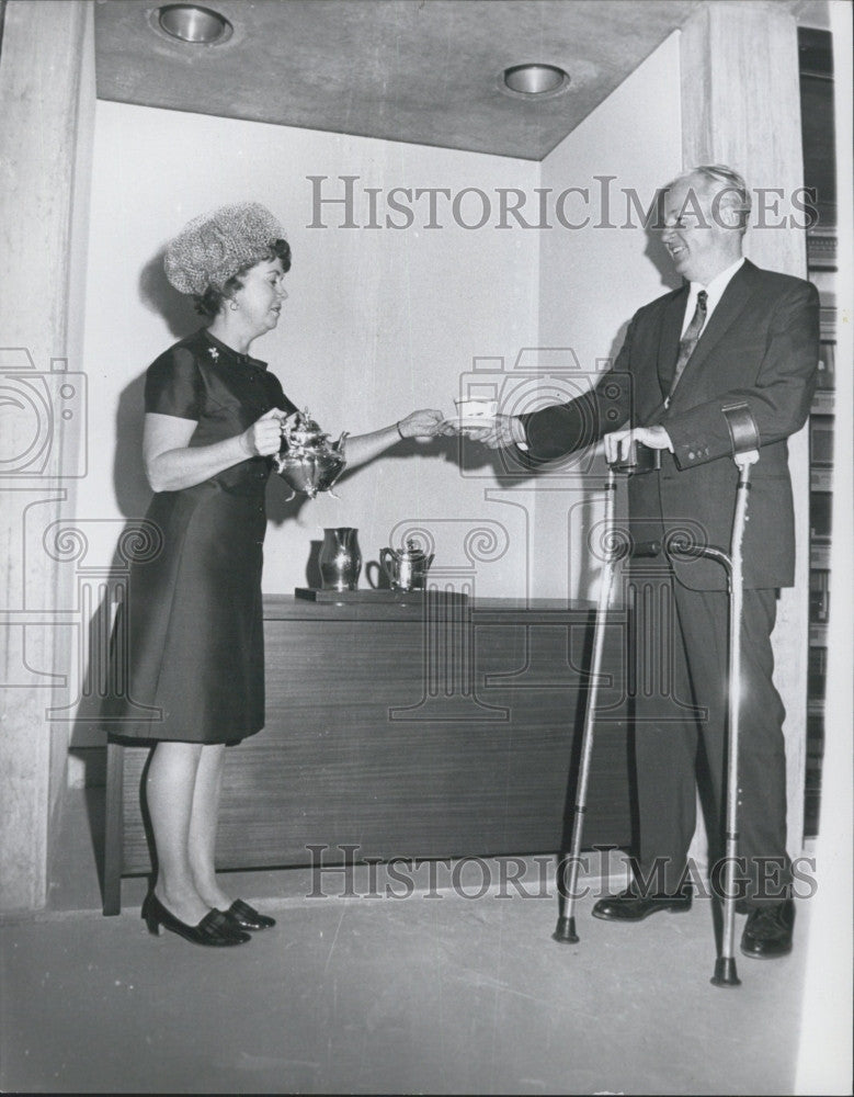 1967 Press Photo Mayor &amp; Mrs John Collins of Boston - Historic Images