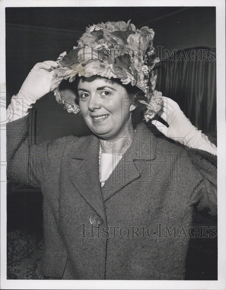 1963 Press Photo Mrs John F. Collins . wife of Boston&#39;s mayor - Historic Images