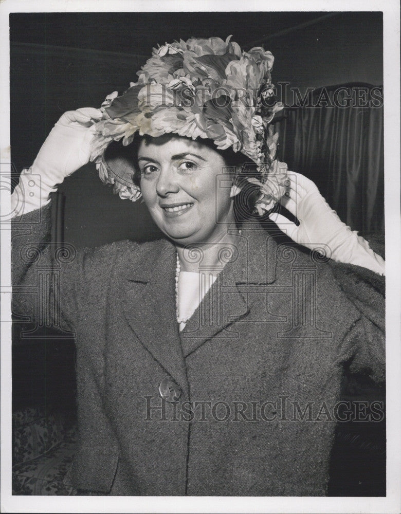 1963 Press Photo Mrs John F. Collins . wife of Boston's mayor - Historic Images