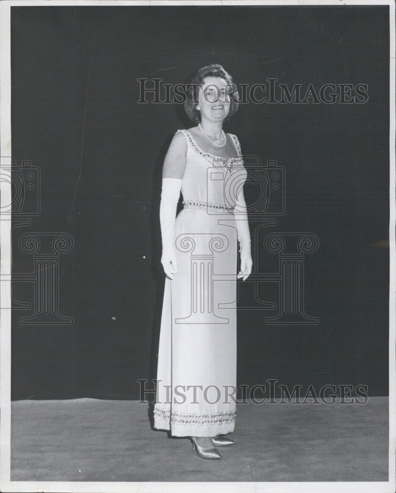 1955 Press Photo Mrs John F. Collins, wife of Boston&#39;s mayor - Historic Images