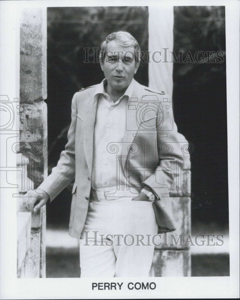 Press Photo Singer Perry Como - Historic Images