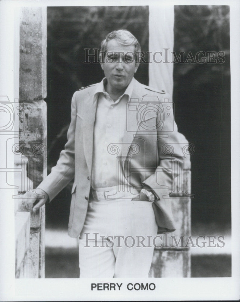 Press Photo Singer Perry Como - Historic Images