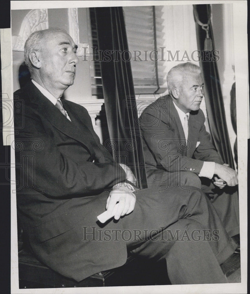 1957 Press Photo Brig Gen John J. Maginnis &amp; A.D. O&#39;Connor - Historic Images