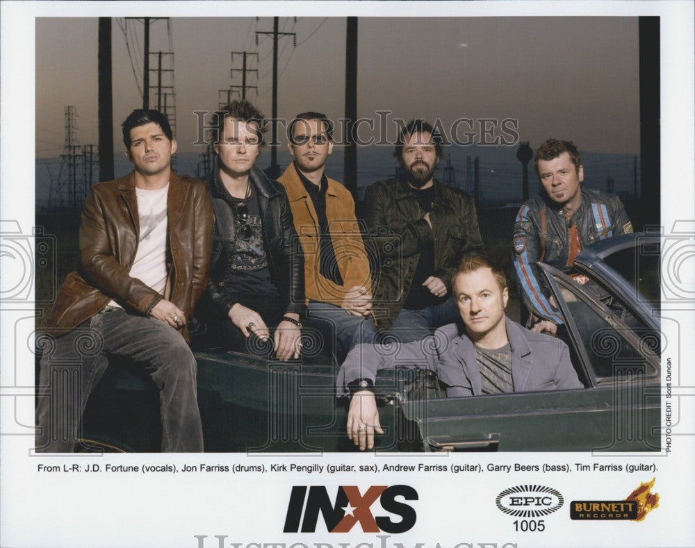 Press Photo Rock Band &quot;INXS&quot; - Historic Images