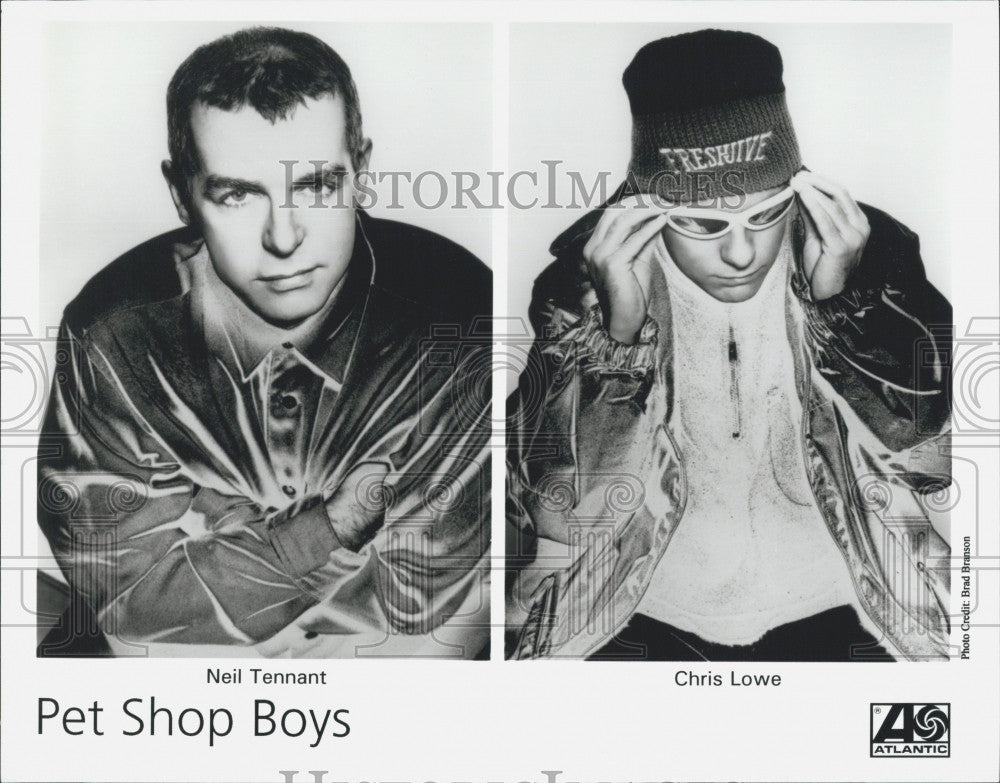 Press Photo Electronic / Dance Duo &quot;Pet Shop Boys&quot; Neil Tennant, Chris Lowe - Historic Images