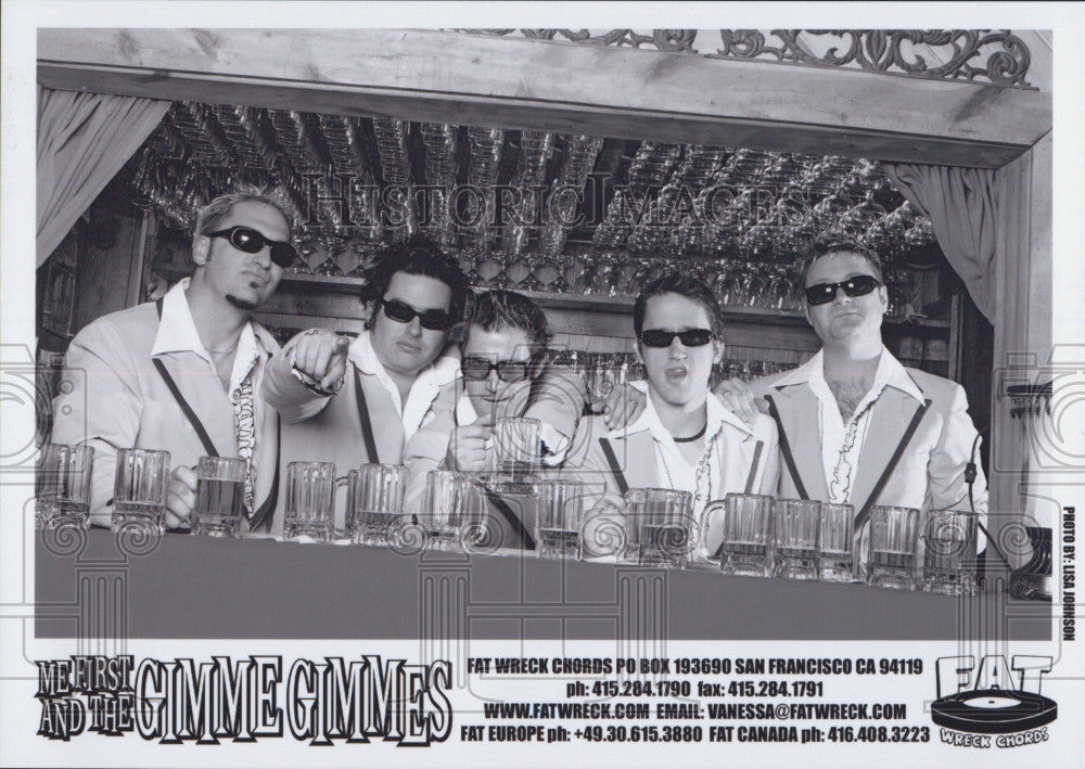 Press Photo Punk Rock Band &quot;Me First and the Gimme Gimmes&quot; - Historic Images