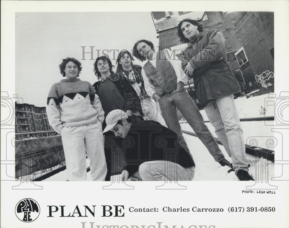 Press Photo Members of Band, &quot;Plan Be&quot; - Historic Images