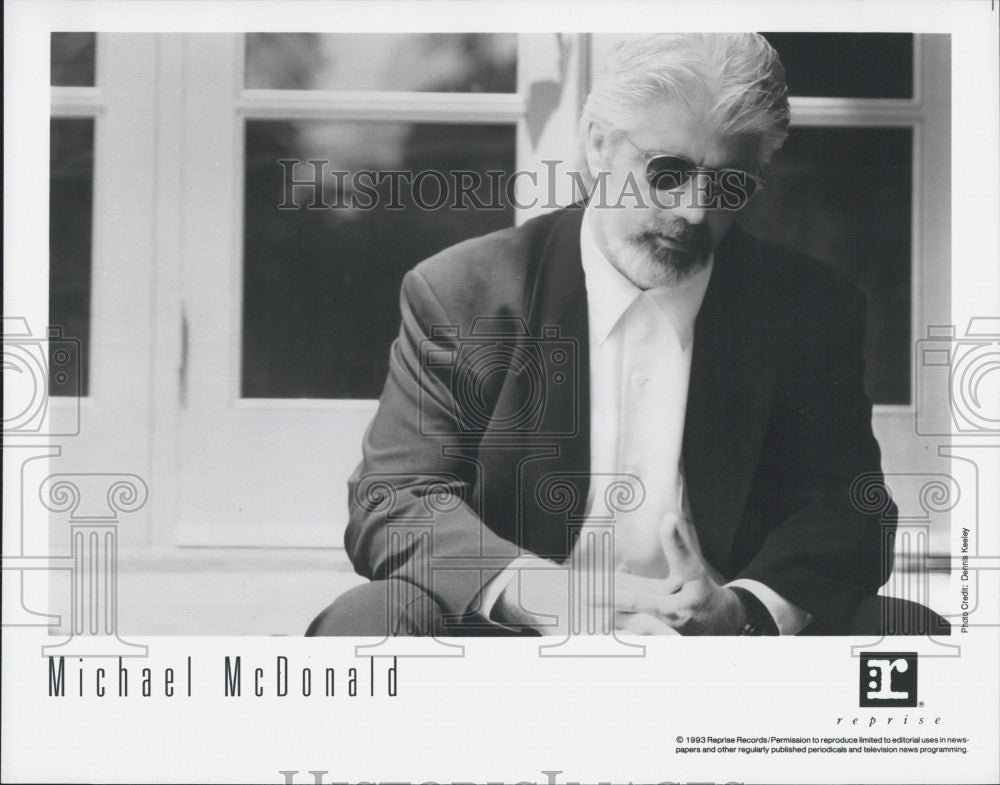 1993 Press Photo Michael McDonald, Singer and Musician - Historic Images