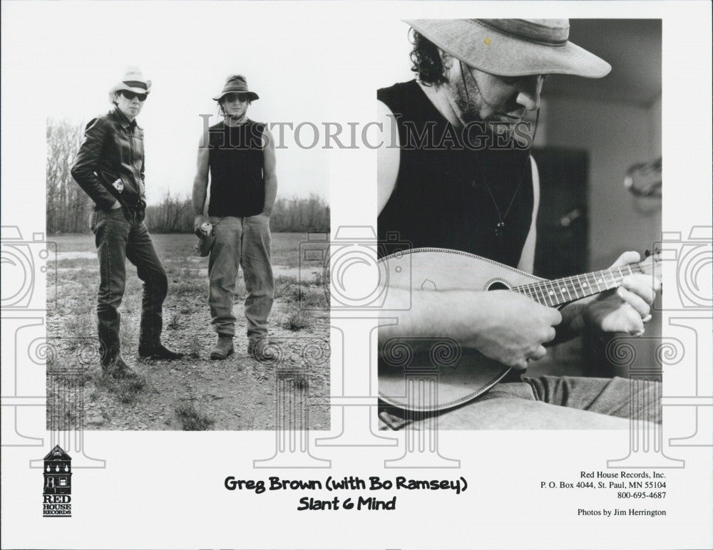 1997 Press Photo Greg Brown (with Bo Ramsey) Slant 6 Mind - Historic Images