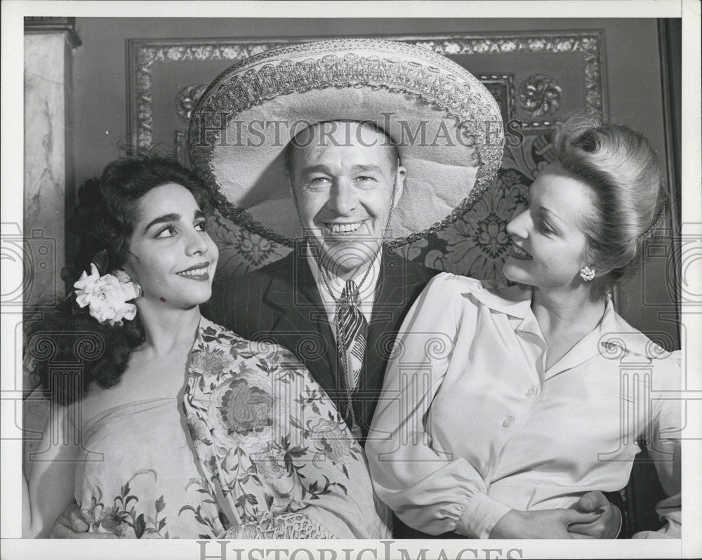 1941 Press Photo Victoria Cordova, Russ Brown, Harie Nash of &quot;Viva O&#39;Brien&quot; - Historic Images