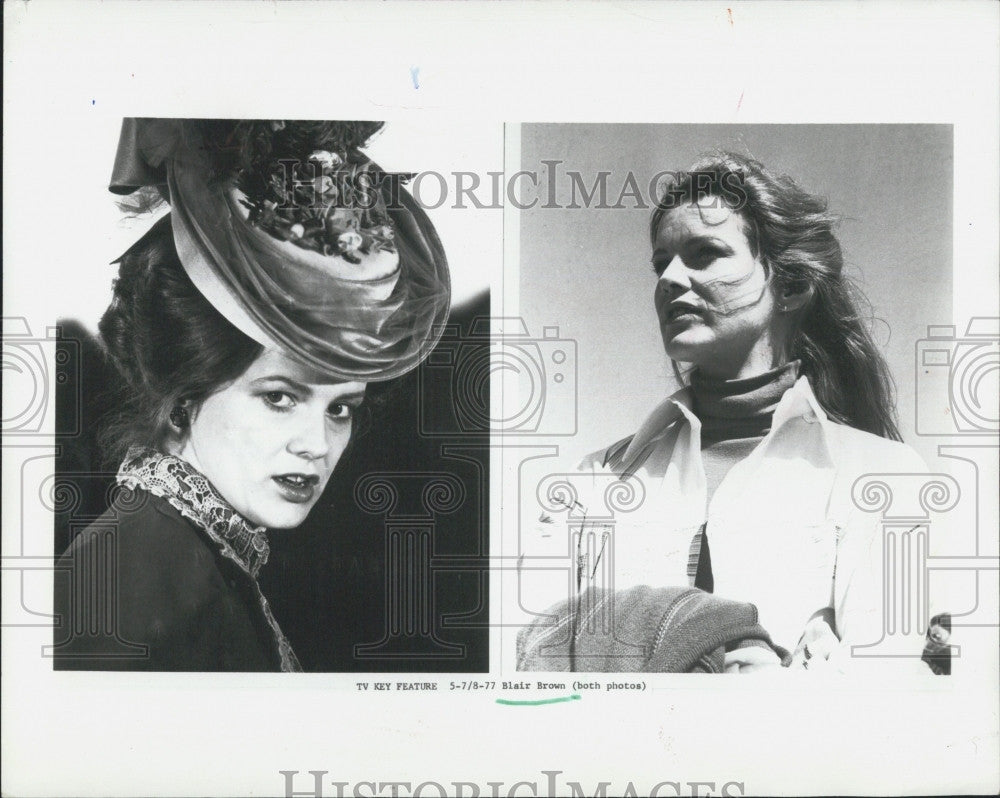 1977 Press Photo Blair Brown, American Actress - Historic Images