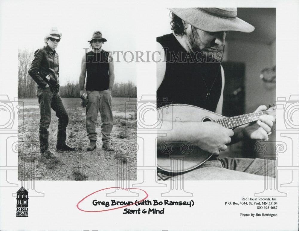 Press Photo Greg Brown (with Bo Ramsey) Slant 6 Mind - Historic Images