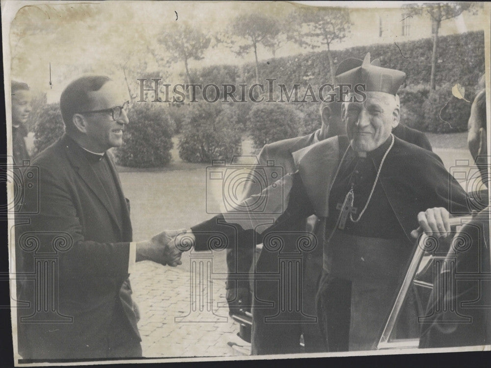 1963 Press Photo Richard Cardinal Cushing in Italy - Historic Images