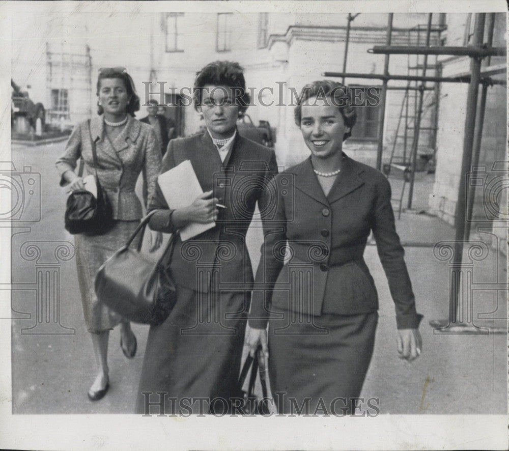 1955 Press Photo Sisters of Robert F. Kennedy  Patricia, Jean and Ethel Kennedy - Historic Images