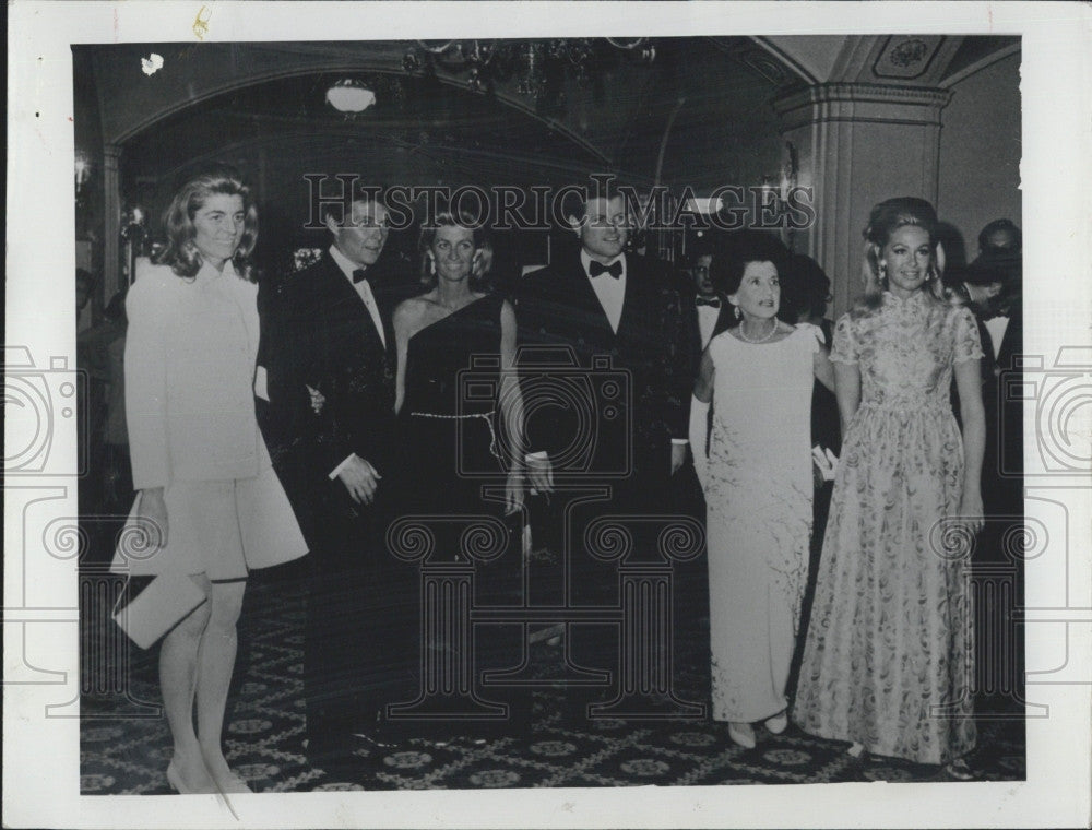 1970 Press Photo Kennedy&#39;s Family at N.Y. Fund raising dinner. - Historic Images