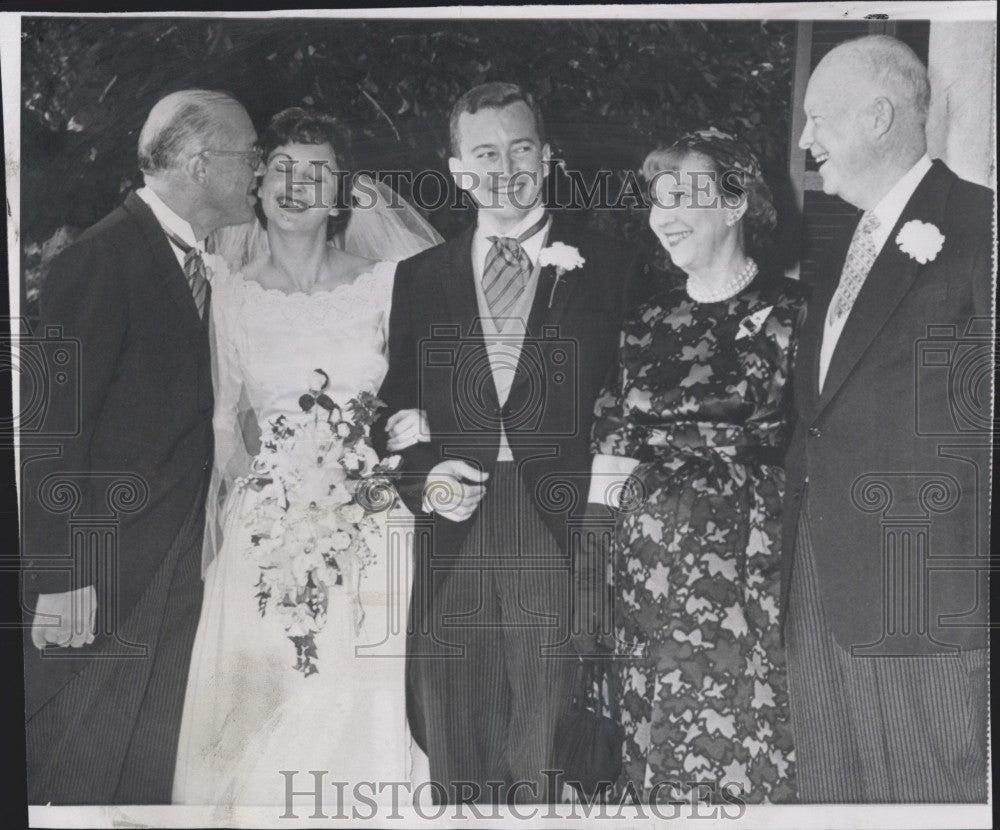 1962 Press Photo Dr. Milton Eisenhower, Ruth Eisenhower, Dr. T. Snyder - Historic Images