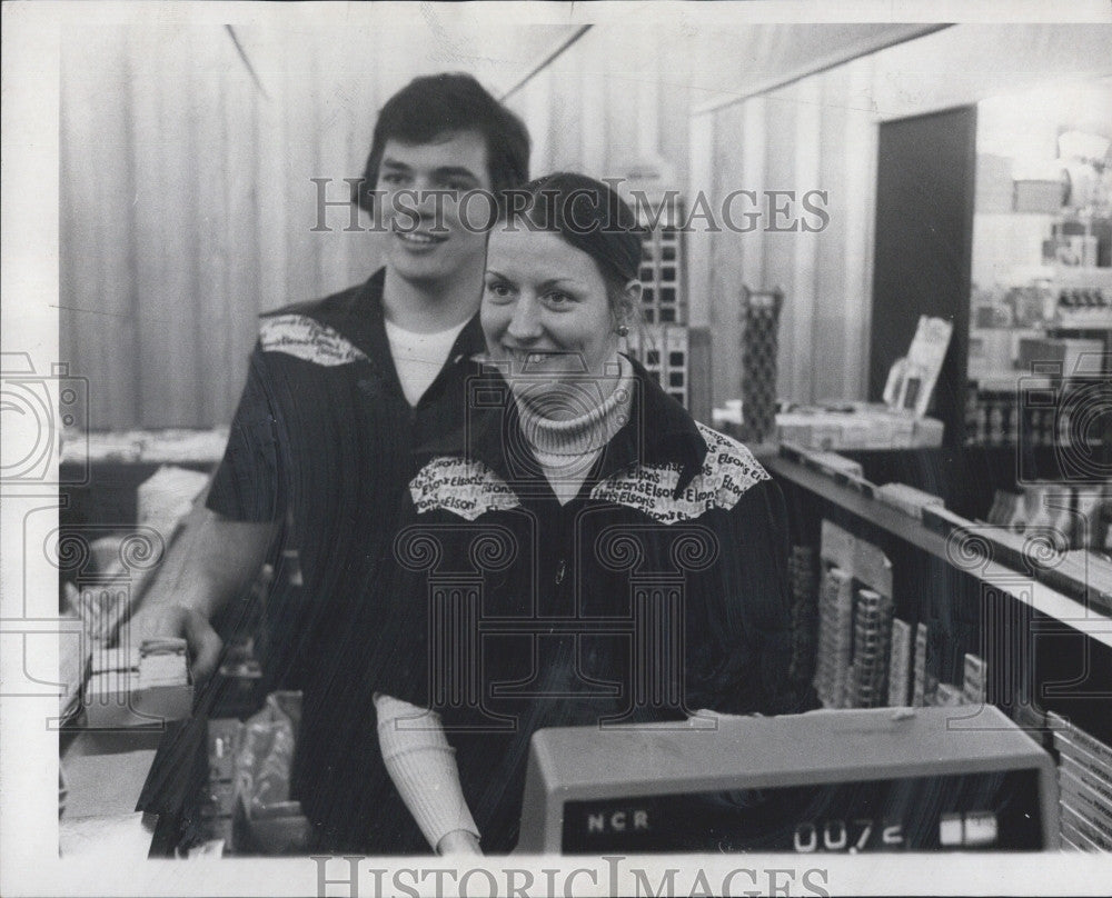 Press Photo Ralph Caulfield and Friend - Historic Images