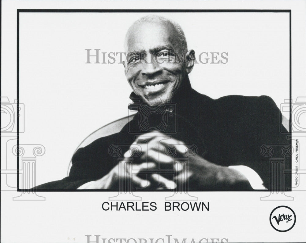 1998 Press Photo Popular Musician Charles Brown - Historic Images